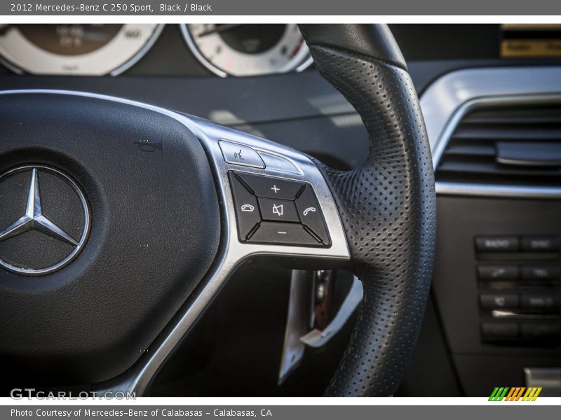 Black / Black 2012 Mercedes-Benz C 250 Sport