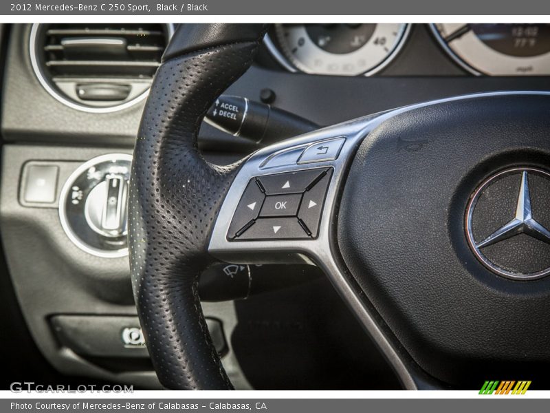 Black / Black 2012 Mercedes-Benz C 250 Sport