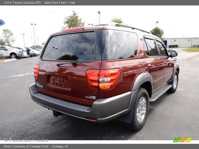 Salsa Red Pearl / Oak 2004 Toyota Sequoia SR5