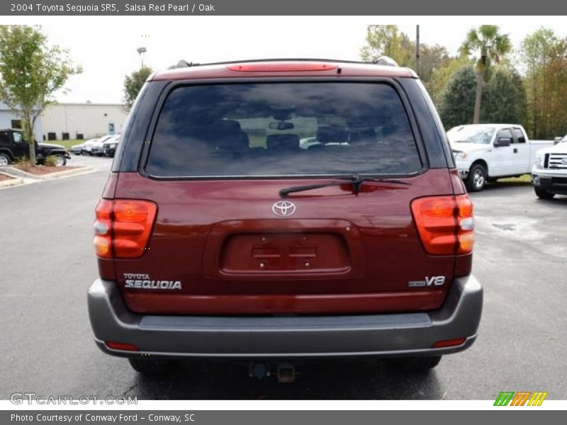 Salsa Red Pearl / Oak 2004 Toyota Sequoia SR5