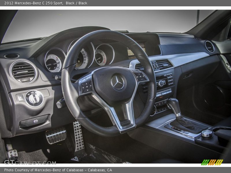 Black / Black 2012 Mercedes-Benz C 250 Sport
