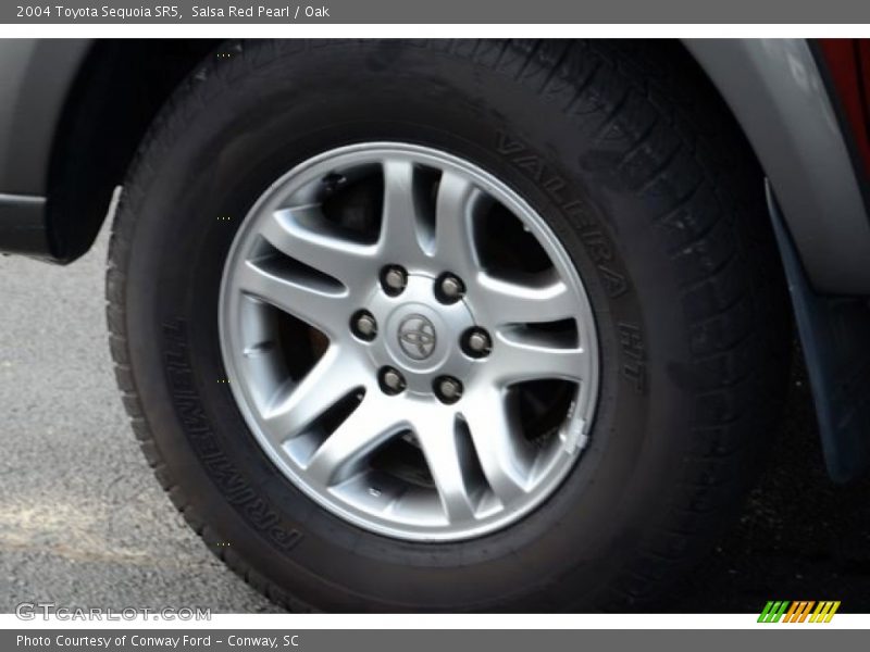 Salsa Red Pearl / Oak 2004 Toyota Sequoia SR5