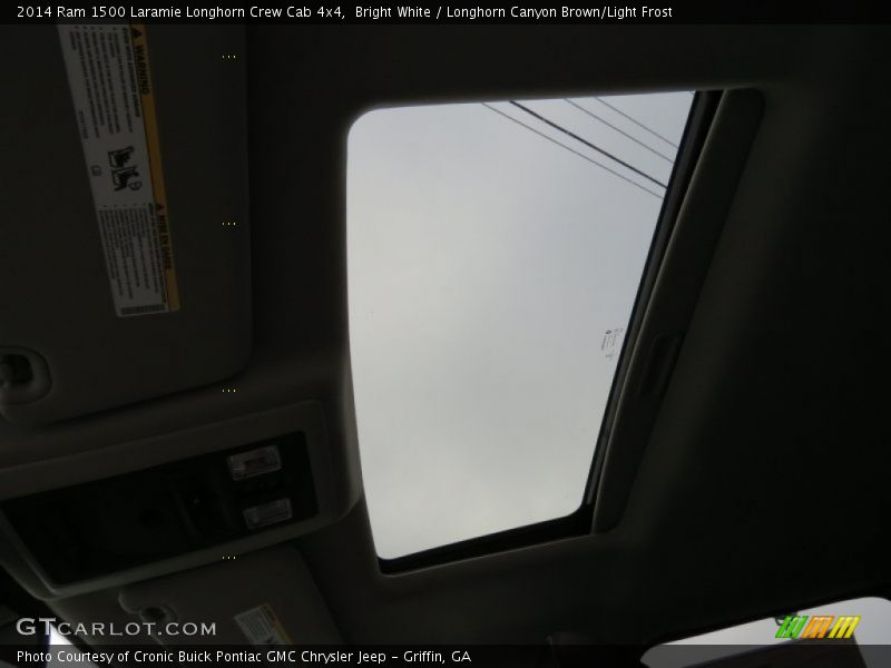 Bright White / Longhorn Canyon Brown/Light Frost 2014 Ram 1500 Laramie Longhorn Crew Cab 4x4