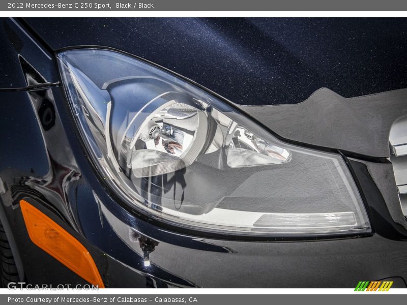 Black / Black 2012 Mercedes-Benz C 250 Sport