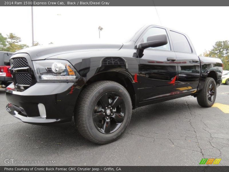 Black / Black/Diesel Gray 2014 Ram 1500 Express Crew Cab