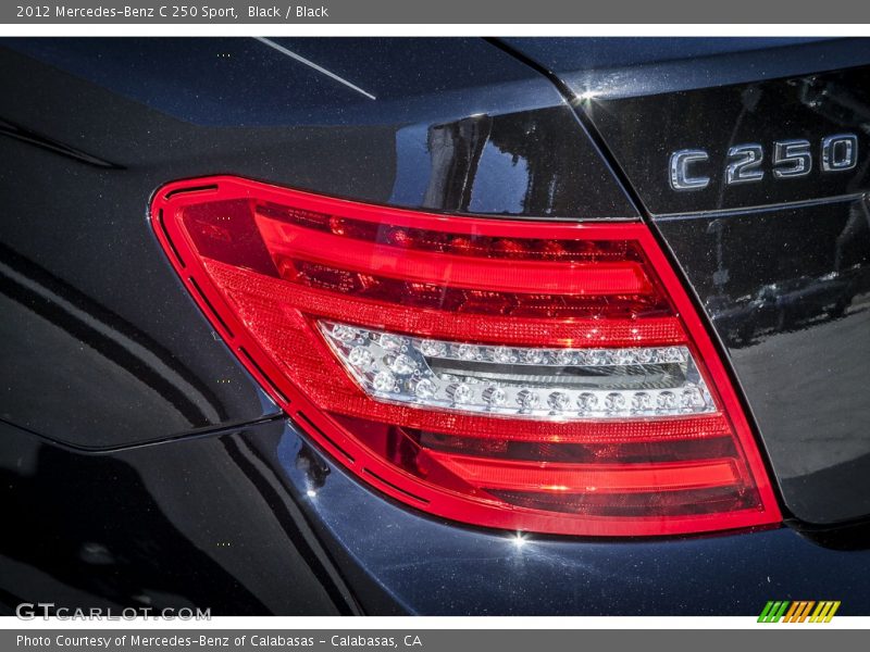Black / Black 2012 Mercedes-Benz C 250 Sport