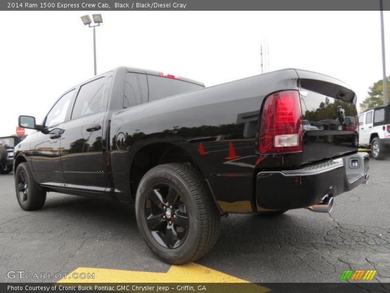 Black / Black/Diesel Gray 2014 Ram 1500 Express Crew Cab
