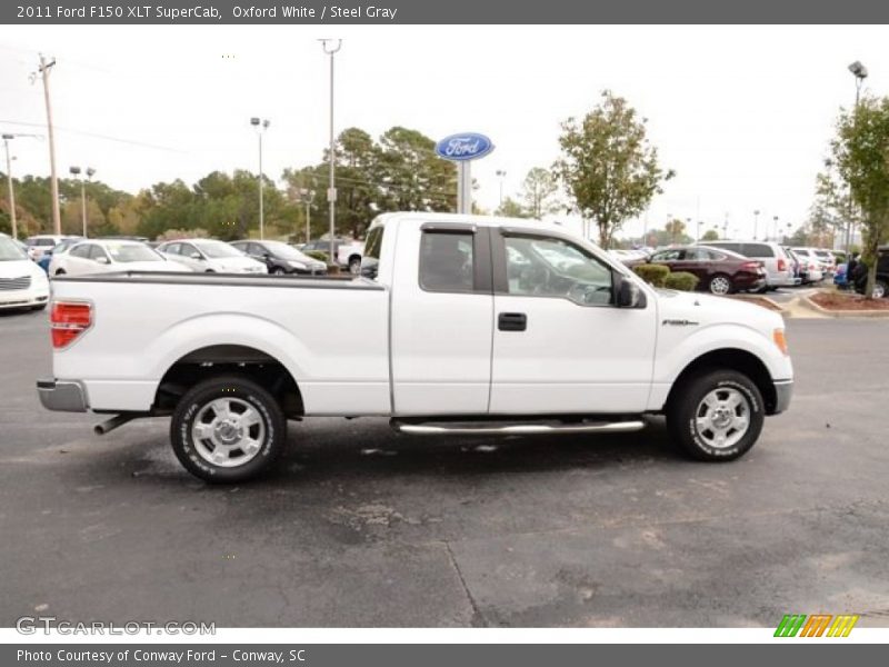 Oxford White / Steel Gray 2011 Ford F150 XLT SuperCab