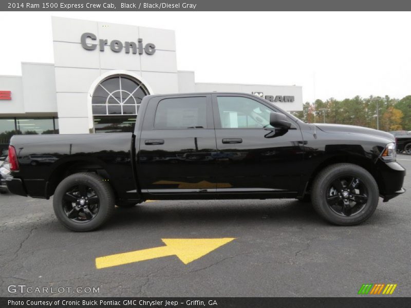 Black / Black/Diesel Gray 2014 Ram 1500 Express Crew Cab