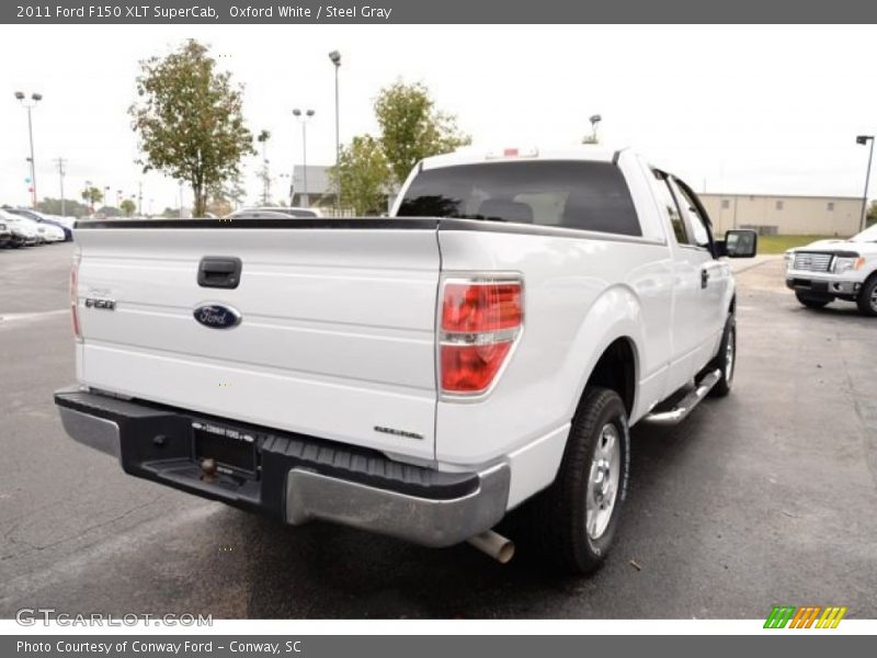 Oxford White / Steel Gray 2011 Ford F150 XLT SuperCab