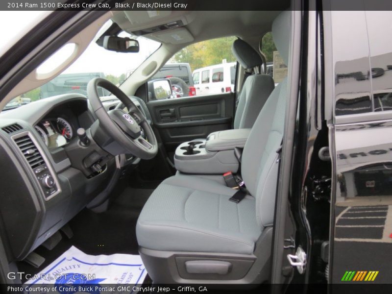 Black / Black/Diesel Gray 2014 Ram 1500 Express Crew Cab