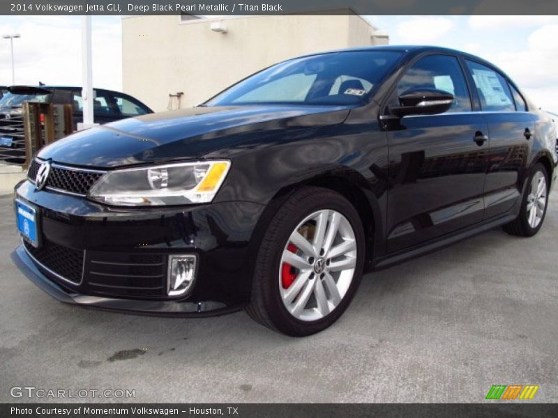 Deep Black Pearl Metallic / Titan Black 2014 Volkswagen Jetta GLI