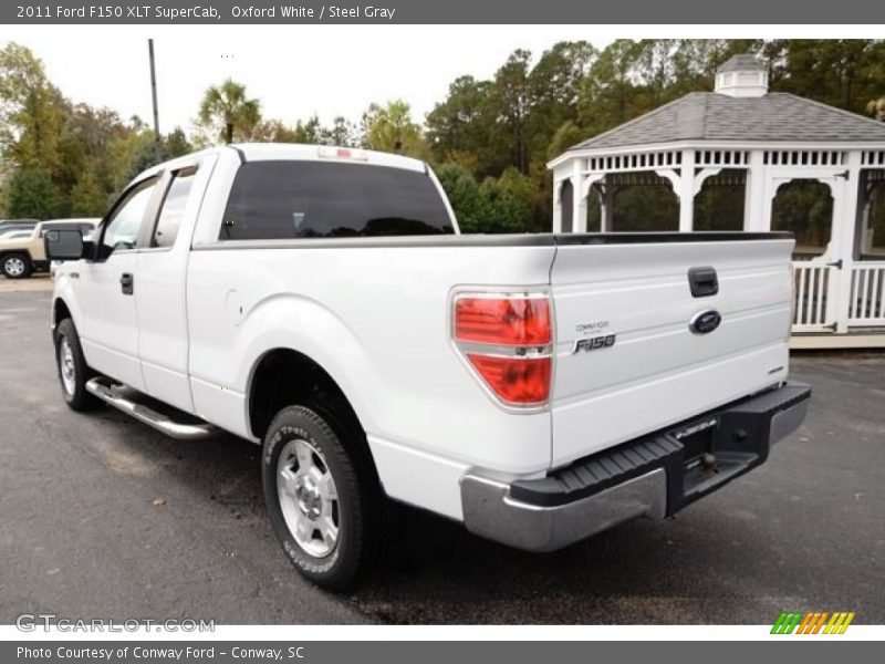 Oxford White / Steel Gray 2011 Ford F150 XLT SuperCab