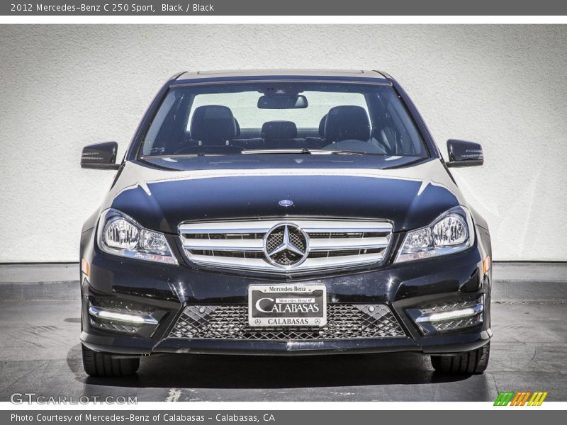 Black / Black 2012 Mercedes-Benz C 250 Sport