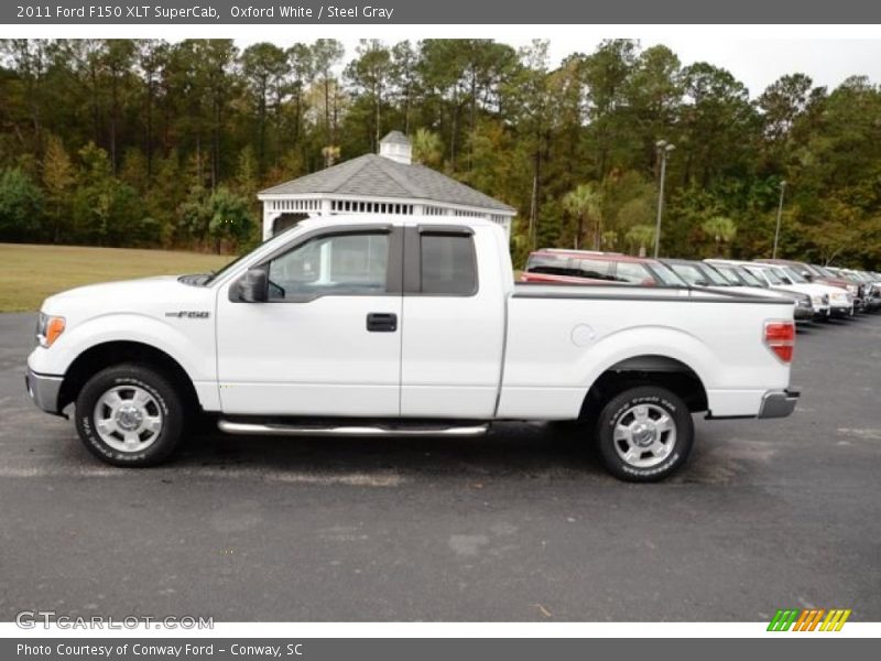 Oxford White / Steel Gray 2011 Ford F150 XLT SuperCab
