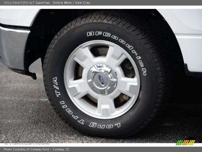 Oxford White / Steel Gray 2011 Ford F150 XLT SuperCab