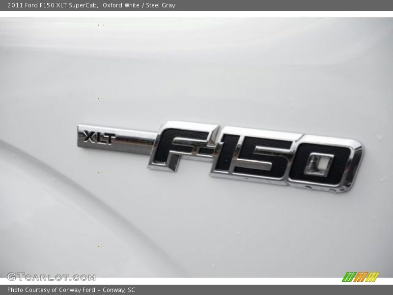 Oxford White / Steel Gray 2011 Ford F150 XLT SuperCab