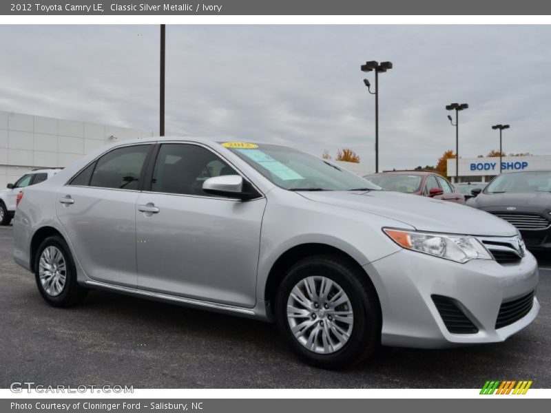 Classic Silver Metallic / Ivory 2012 Toyota Camry LE