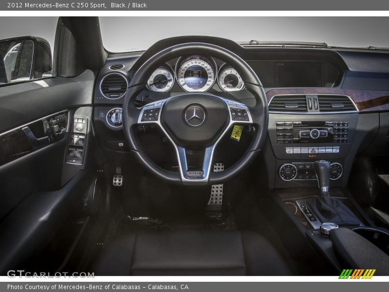 Black / Black 2012 Mercedes-Benz C 250 Sport