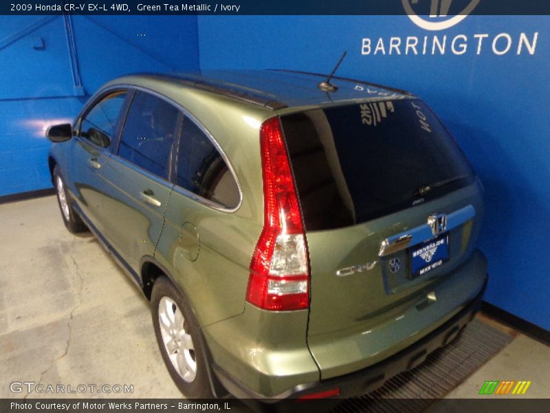 Green Tea Metallic / Ivory 2009 Honda CR-V EX-L 4WD