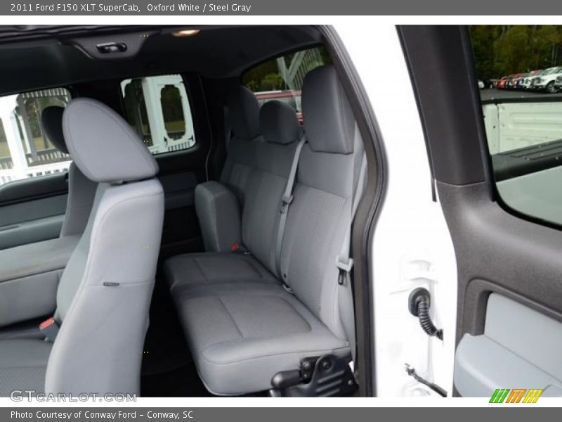 Oxford White / Steel Gray 2011 Ford F150 XLT SuperCab