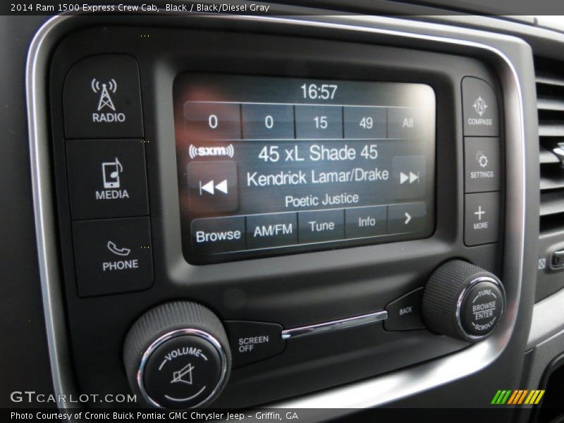 Black / Black/Diesel Gray 2014 Ram 1500 Express Crew Cab