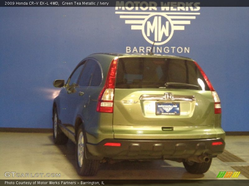 Green Tea Metallic / Ivory 2009 Honda CR-V EX-L 4WD