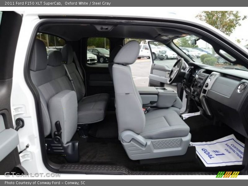 Oxford White / Steel Gray 2011 Ford F150 XLT SuperCab