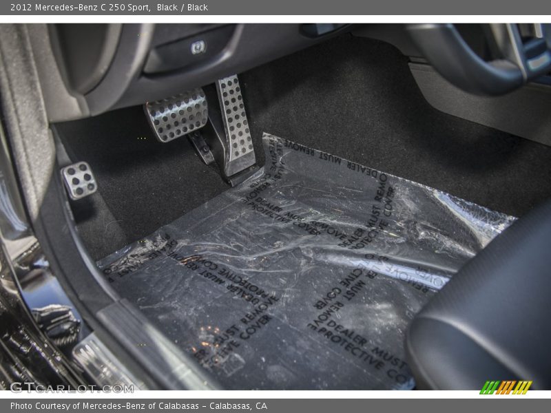 Black / Black 2012 Mercedes-Benz C 250 Sport