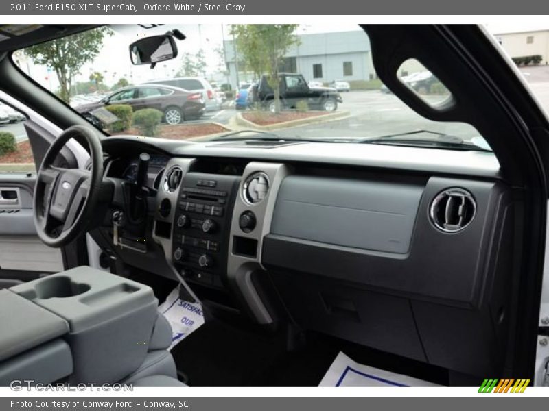 Oxford White / Steel Gray 2011 Ford F150 XLT SuperCab