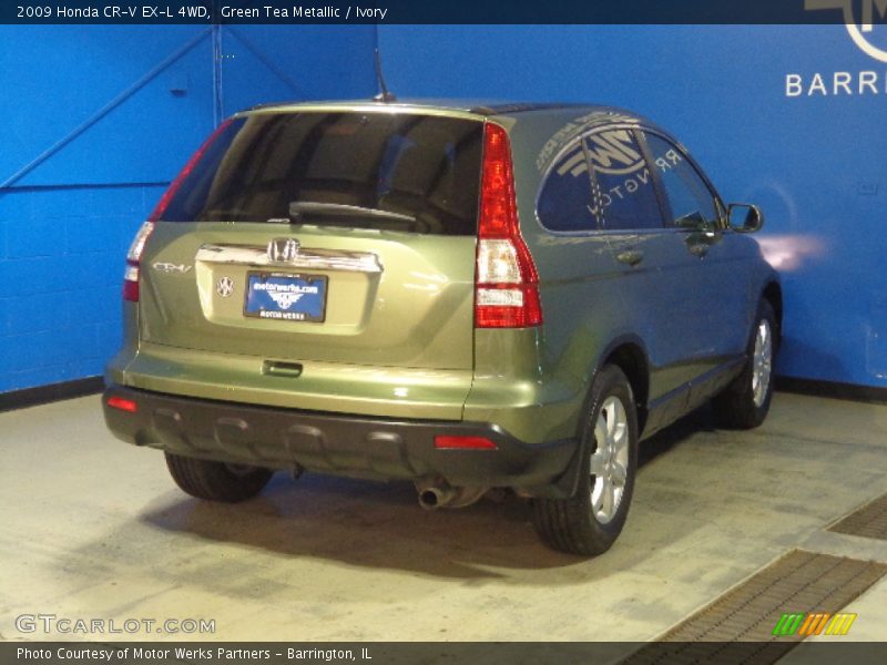 Green Tea Metallic / Ivory 2009 Honda CR-V EX-L 4WD