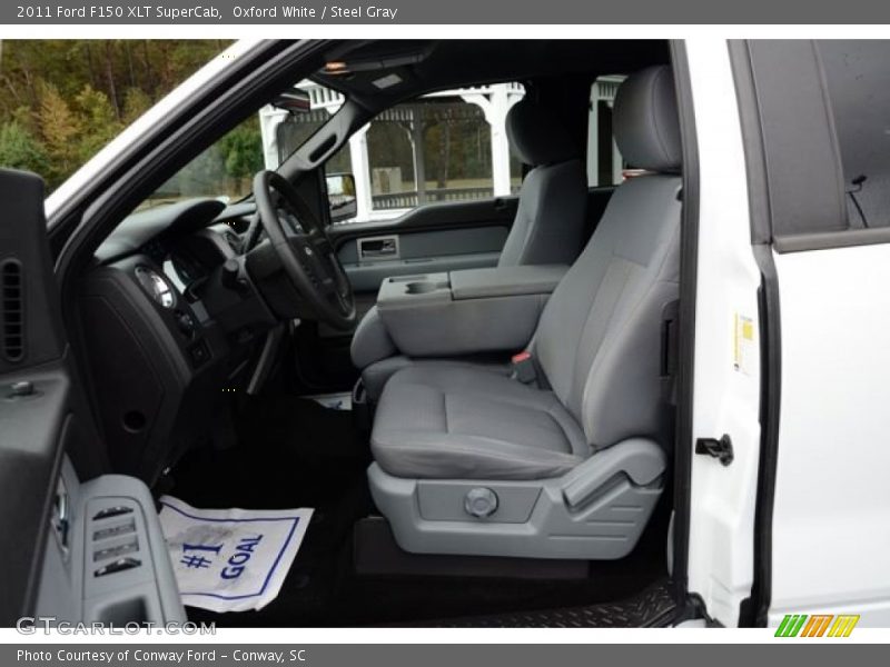 Oxford White / Steel Gray 2011 Ford F150 XLT SuperCab