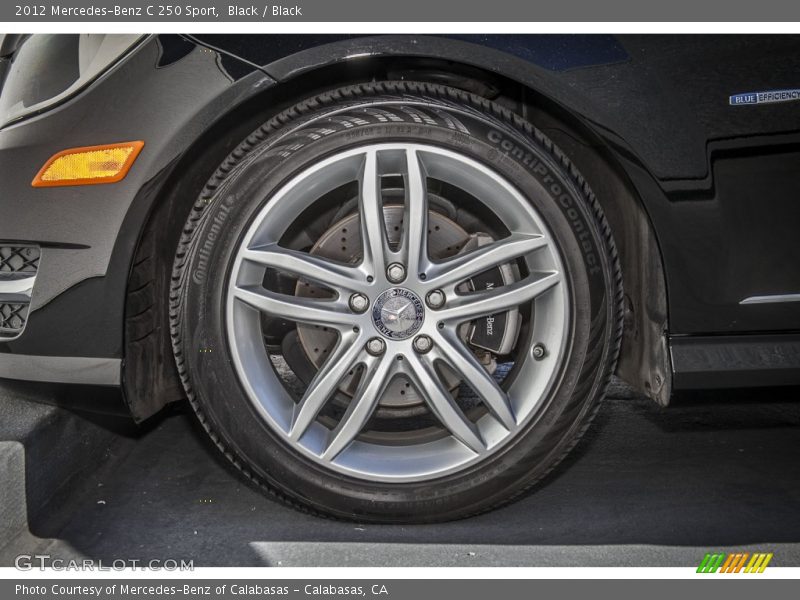 Black / Black 2012 Mercedes-Benz C 250 Sport
