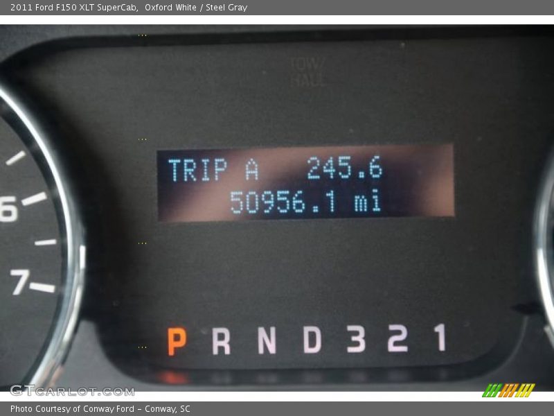 Oxford White / Steel Gray 2011 Ford F150 XLT SuperCab