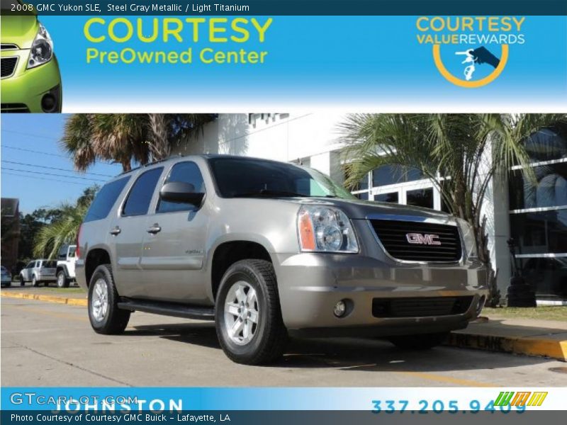 Steel Gray Metallic / Light Titanium 2008 GMC Yukon SLE