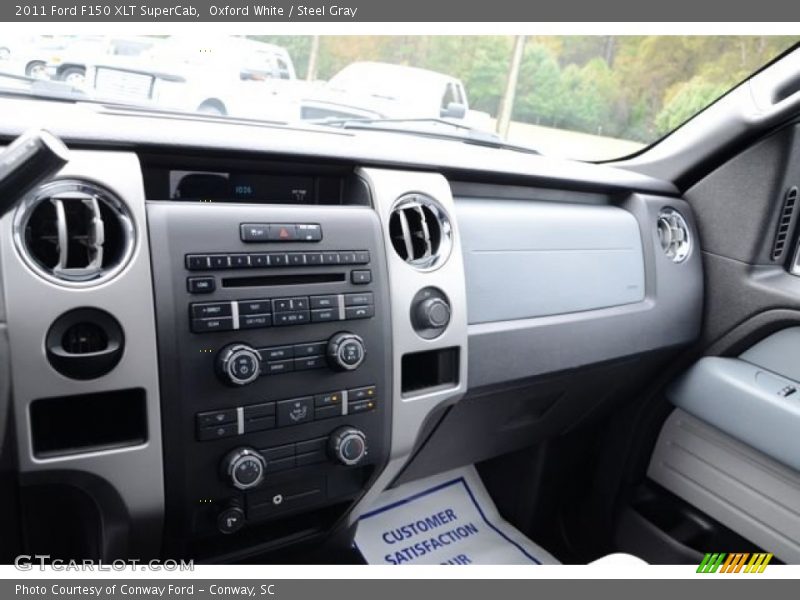 Oxford White / Steel Gray 2011 Ford F150 XLT SuperCab