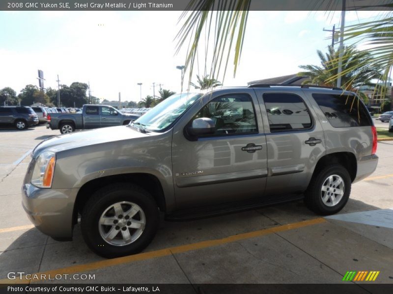 Steel Gray Metallic / Light Titanium 2008 GMC Yukon SLE