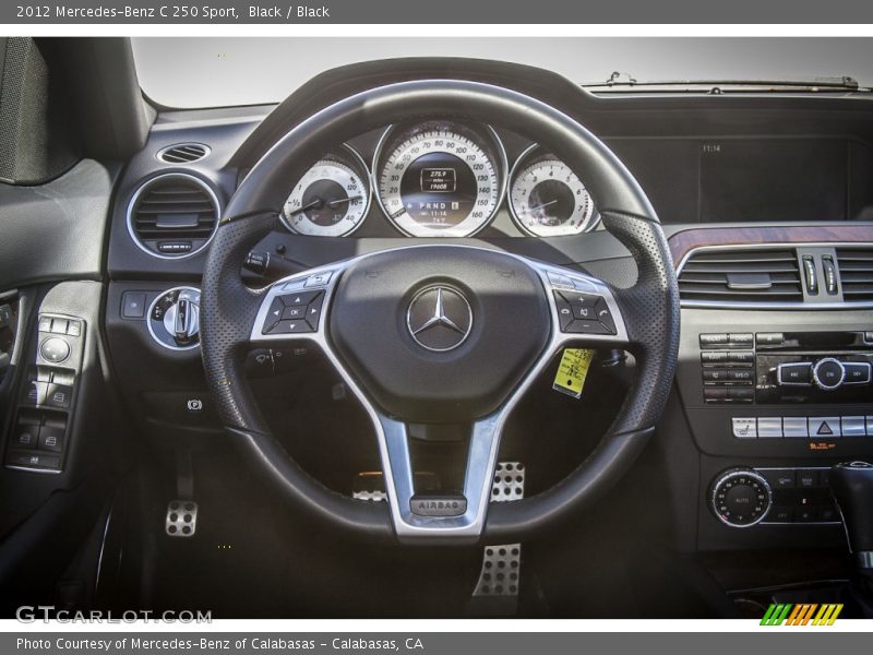 Black / Black 2012 Mercedes-Benz C 250 Sport
