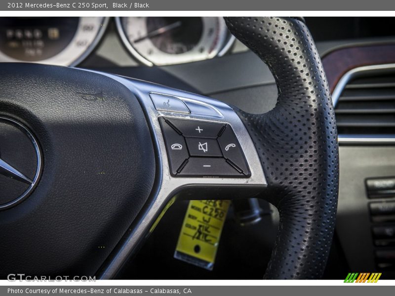 Black / Black 2012 Mercedes-Benz C 250 Sport