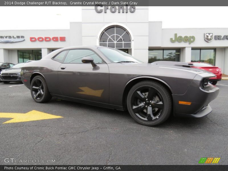 Granite Crystal Metallic / Dark Slate Gray 2014 Dodge Challenger R/T Blacktop