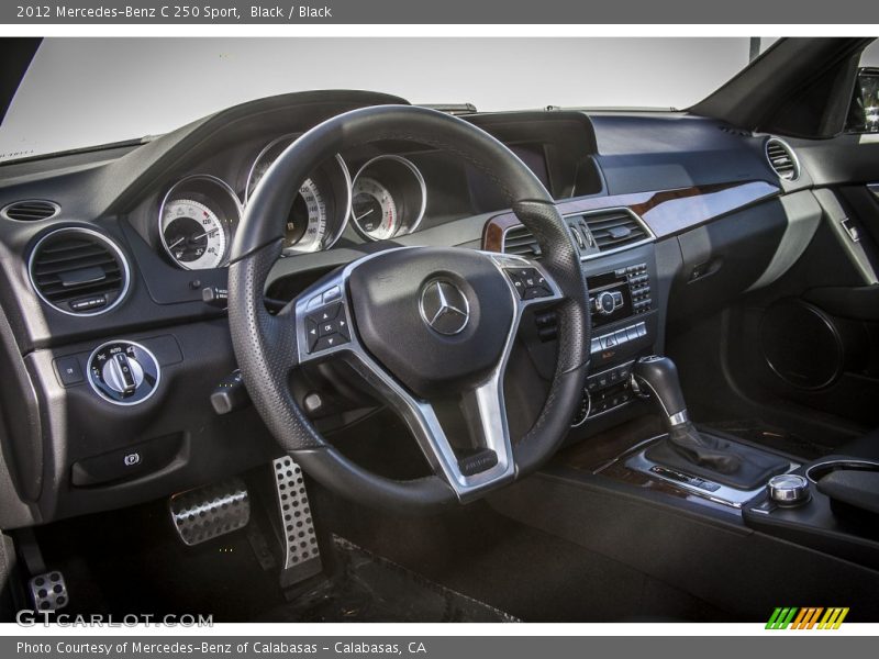 Black / Black 2012 Mercedes-Benz C 250 Sport