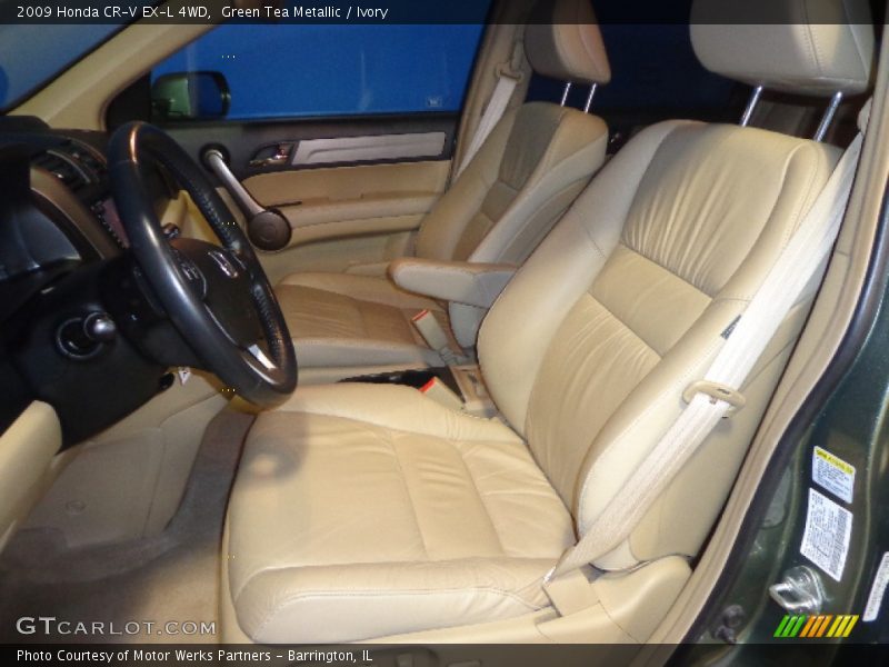 Green Tea Metallic / Ivory 2009 Honda CR-V EX-L 4WD