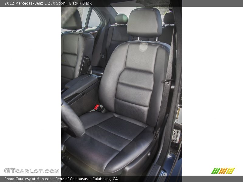 Black / Black 2012 Mercedes-Benz C 250 Sport