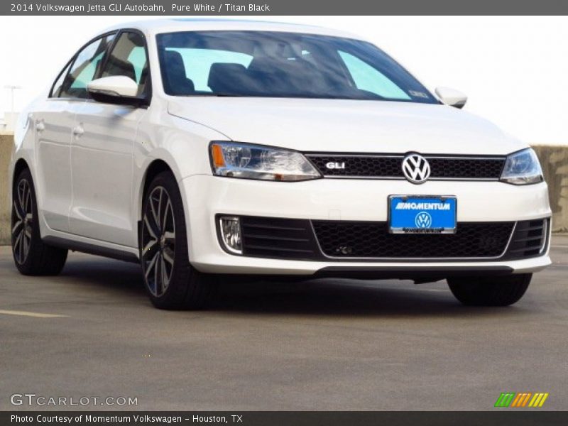 Pure White / Titan Black 2014 Volkswagen Jetta GLI Autobahn