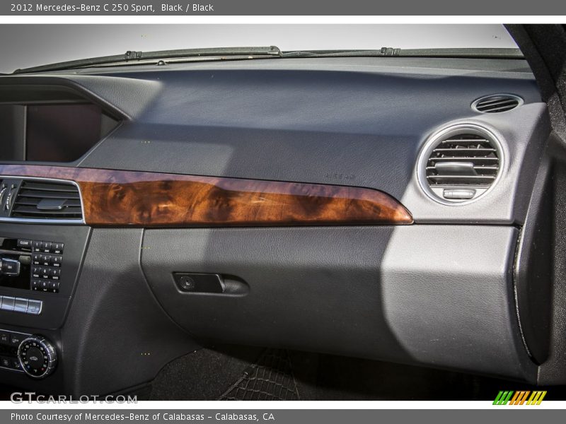 Black / Black 2012 Mercedes-Benz C 250 Sport