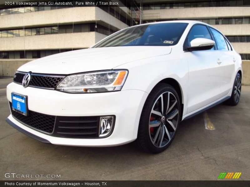 Pure White / Titan Black 2014 Volkswagen Jetta GLI Autobahn