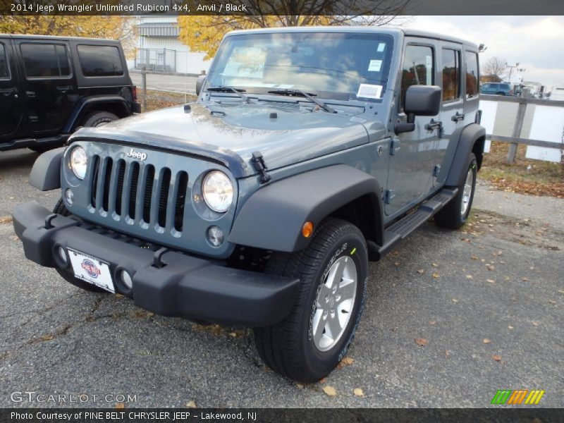 Anvil / Black 2014 Jeep Wrangler Unlimited Rubicon 4x4
