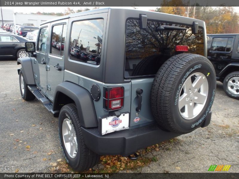 Anvil / Black 2014 Jeep Wrangler Unlimited Rubicon 4x4