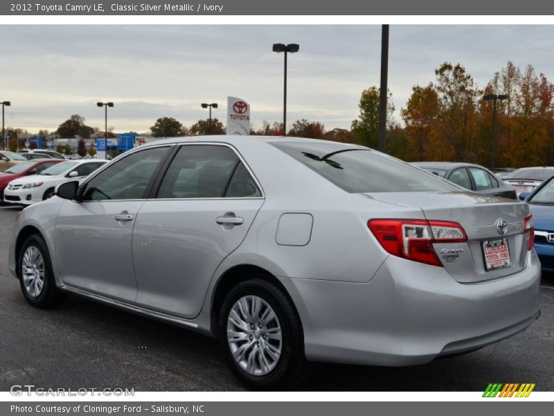Classic Silver Metallic / Ivory 2012 Toyota Camry LE