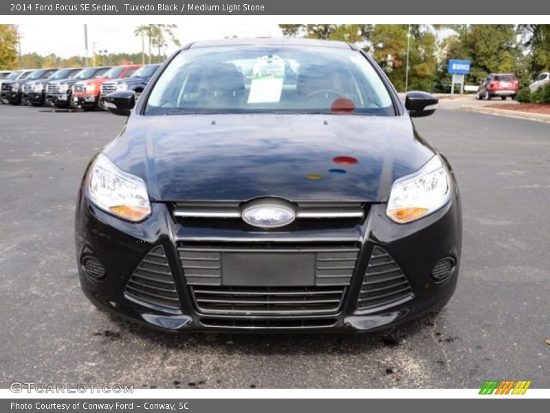 Tuxedo Black / Medium Light Stone 2014 Ford Focus SE Sedan